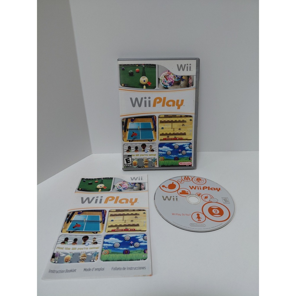 Nintendo Wii Play Game Complete with Manual RVL-RHAE-USA Mini Games